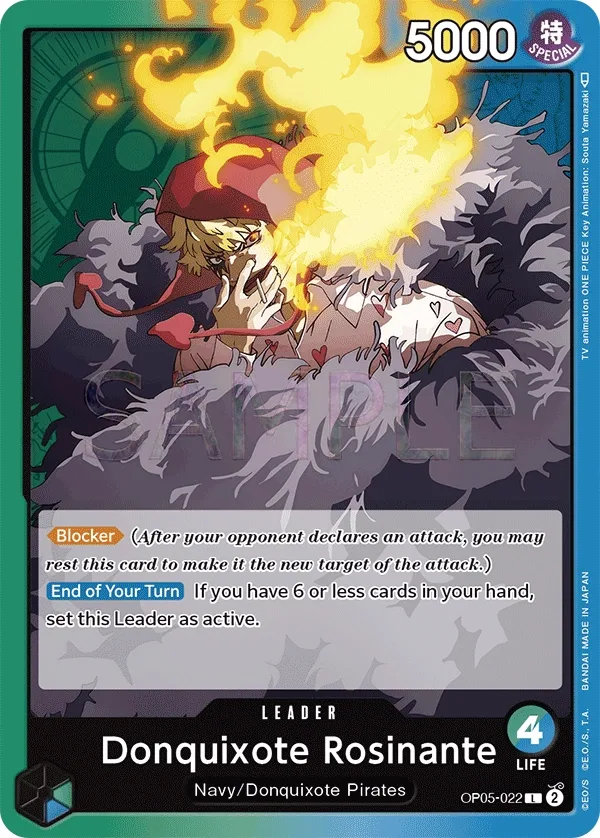 Donquixote Rosinante, One Piece Card Game set Awakening of the New Era, kaart OP05-022, L